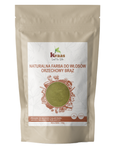 KVAAS NATURALNA FARBA HENNA DO WŁOSÓW ORZECHOWY BRĄZ 100g