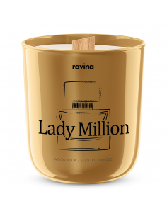 RAVINA Lady Million Sojowa Świeca Zapachowa w szkle