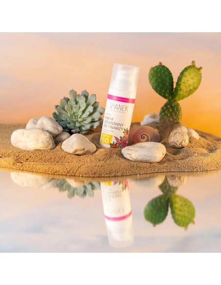 VIANEK Łagodzący krem ochronny do twarzy SPF 50