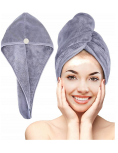 Turban na głowę Pronett mikrofibra odcienie różowego