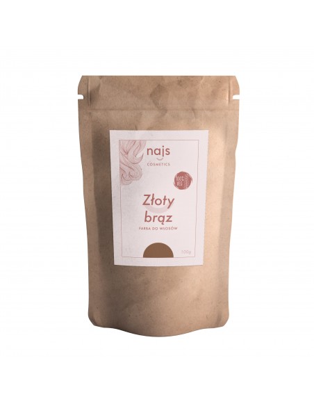 NAJS FARBA DO WŁOSÓW ZŁOTY BRĄZ 100g