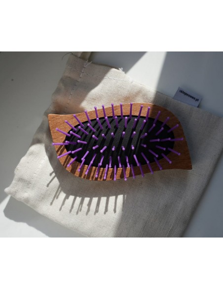 ANWEN TRAVEL MINI DREWNIANA SZCZOTKA HAIR BRUSH