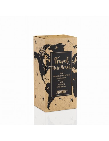 ANWEN TRAVEL MINI DREWNIANA SZCZOTKA HAIR BRUSH