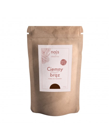 NAJS FARBA CIEMNY BRĄZ HENNA INDYJSKA 100g