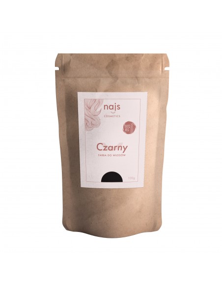 NAJS CZARNY HENNA INDYJSKA CZARNA FARBA 100g
