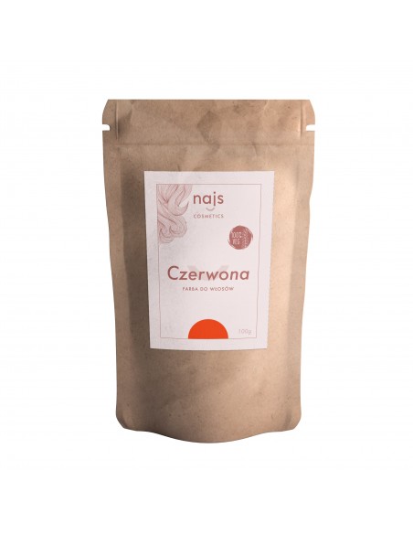 CZERWONA FARBA RUDY NAJS HENNA RUDA 100g
