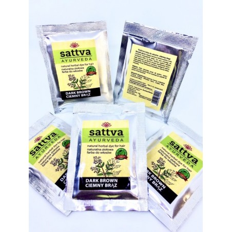 SATTVA HENNA CIEMNY BRĄZ 10 g