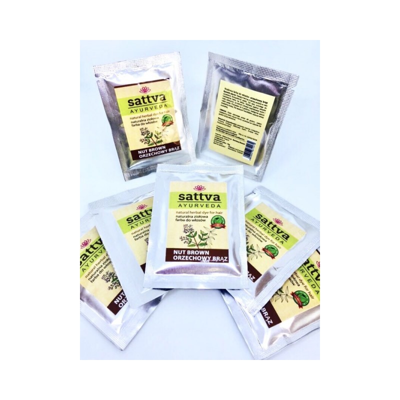 SATTVA HENNA ORZECHOWY BRĄZ 10 g
