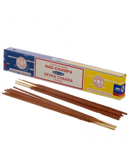 Satya Sai Baba Nag Champa & Seven Chakra Incense Kadzidełka