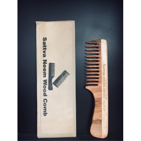 NEEM GRZEBIEŃ Z RĄCZKĄ SINGLE 19CM SATTVA