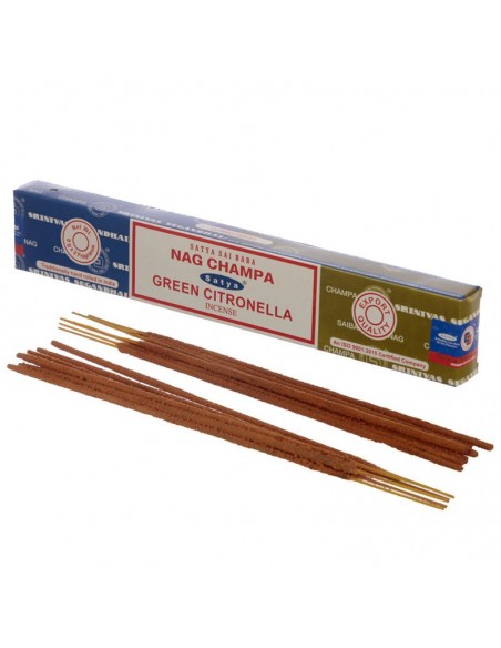 Satya Sai Baba Nag Champa Green Citronella Kadzidełka