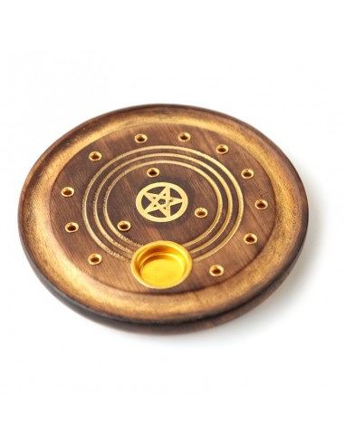 Popielnica na kadzidła Okrągła motyw Pentagram