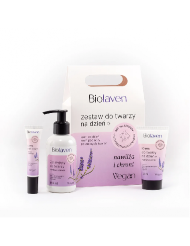 BIOLAVEN Zestaw do twarzy na dzień torebka