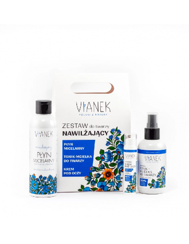 VIANEK Zestaw nawilżający do twarzy torebka