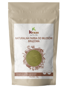 KVAAS NATURALNA ZIOŁOWA FARBA HENNA DO WŁOSÓW BRĄZOWA...