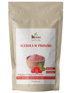 KVAAS ACEROLA W PROSZKU NATURALNA WITAMINA C PROSZEK 20g