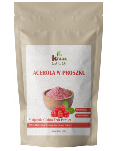KVAAS ACEROLA W PROSZKU NATURALNA WITAMINA C PROSZEK 100g
