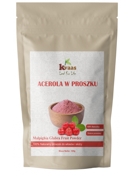 KVAAS ACEROLA W PROSZKU NATURALNA WITAMINA C PROSZEK 100g