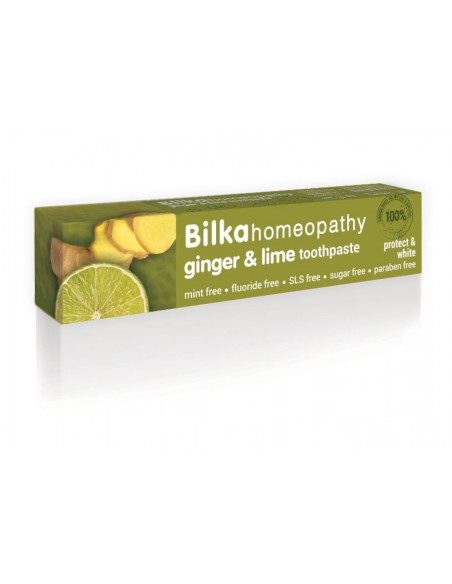 Bilka Homeopathy Pasta do zębów Imbir i limonka 75ml