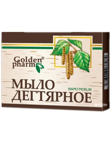 GOLDEN PHARM mydło w kostce dziegciowe 70g