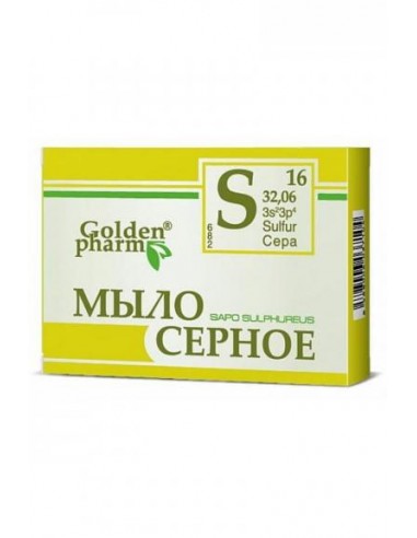 GOLDEN PHARM - mydło w kostce siarkowe 70g